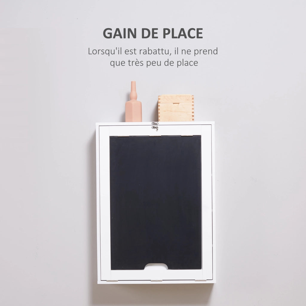 Scrivania a muro pieghevole ¨C zephmum ¨C MDF bianco