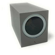 Trade Shop - Applique Parete Doppia Emissione Attacco Gu10 Lampada Moderna Es55 Up & Down Ip65 - Grigio
