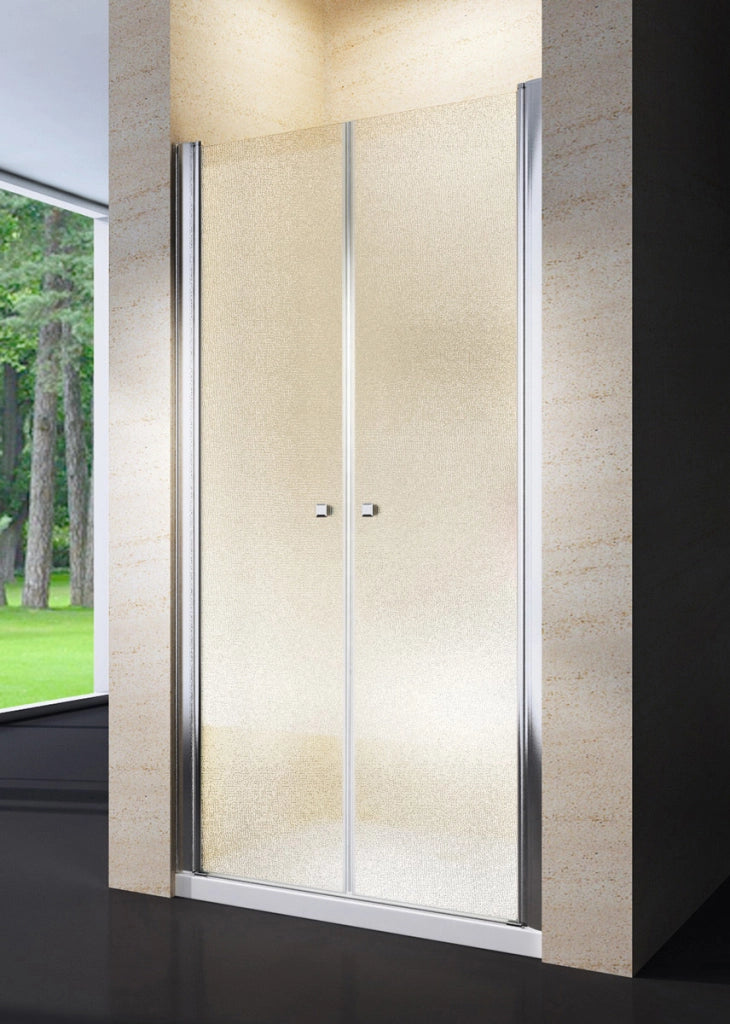 Porta doccia saloon, cristallo 6mm opaco 80cm h190cm Agnes