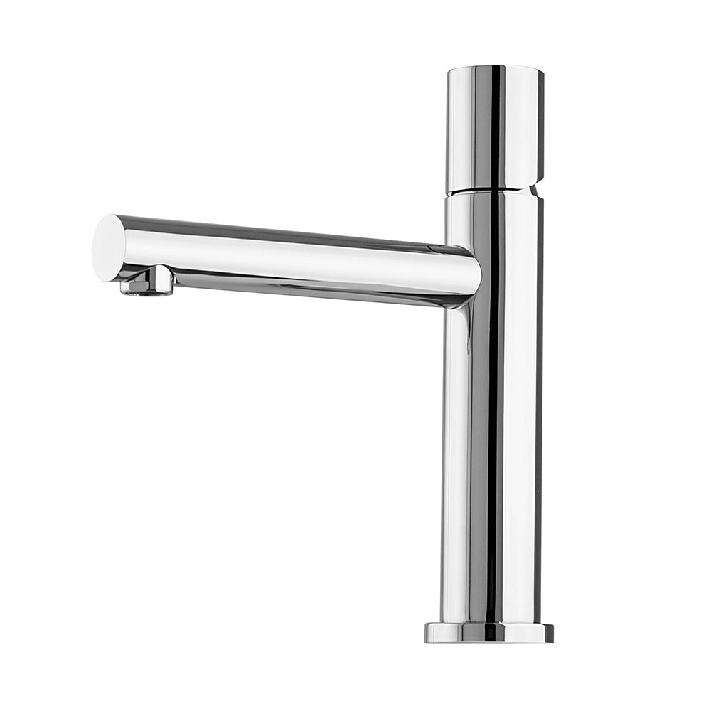Miscelatore lavabo cromo senza leva in acciaio inox Gemini