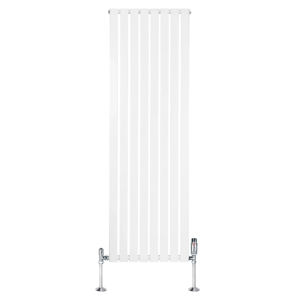 Radiatore Verticale 1800 x 560 mm con Valvole TRV Bianco