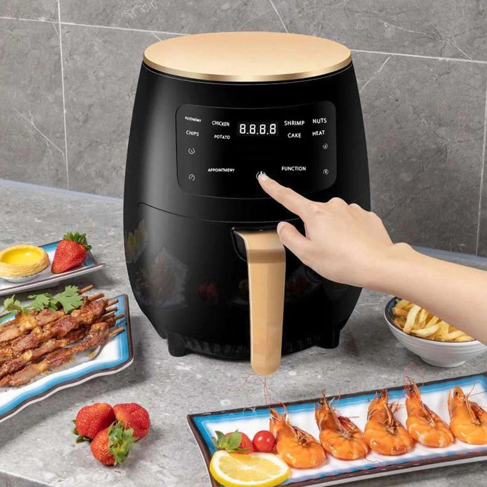 Trade Shop - Friggitrice Ad Aria Calda Senza Olio Airfreyer Xl Digitale 6 Lt Premium 2400 W -