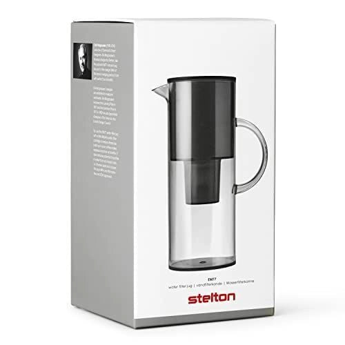 Stelton 1310-10 EM Brocca per Acqua Filtrante 2 L con Filtro Maxtra Colore Grigio