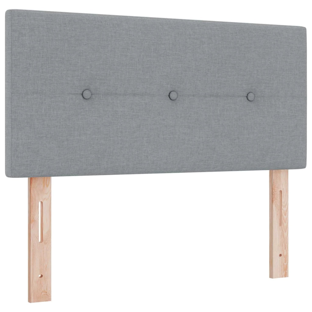 Letto box spring con materasso Grigio Chiaro 90 x 190 cm 3451101