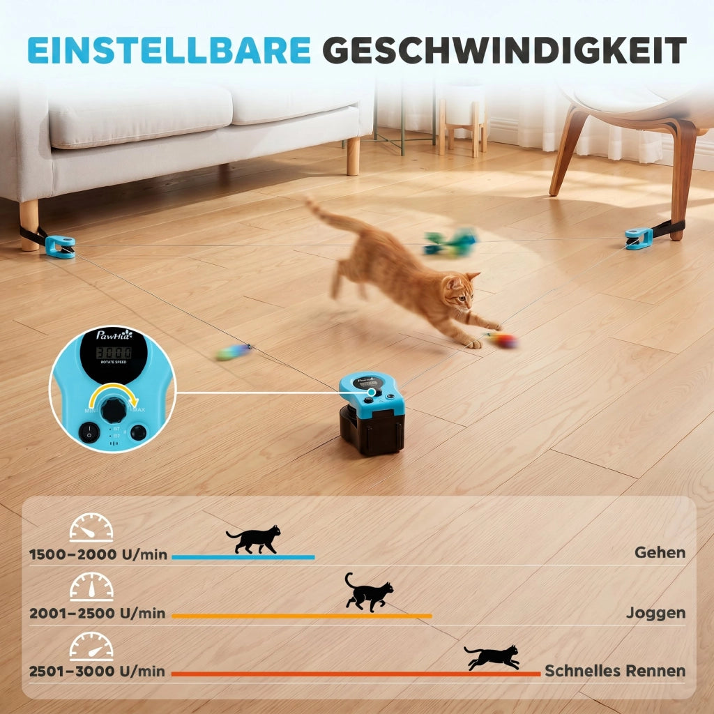 Giocattolo Automatico per Gatti Telecomando ¨C zephmum ¨C Nero