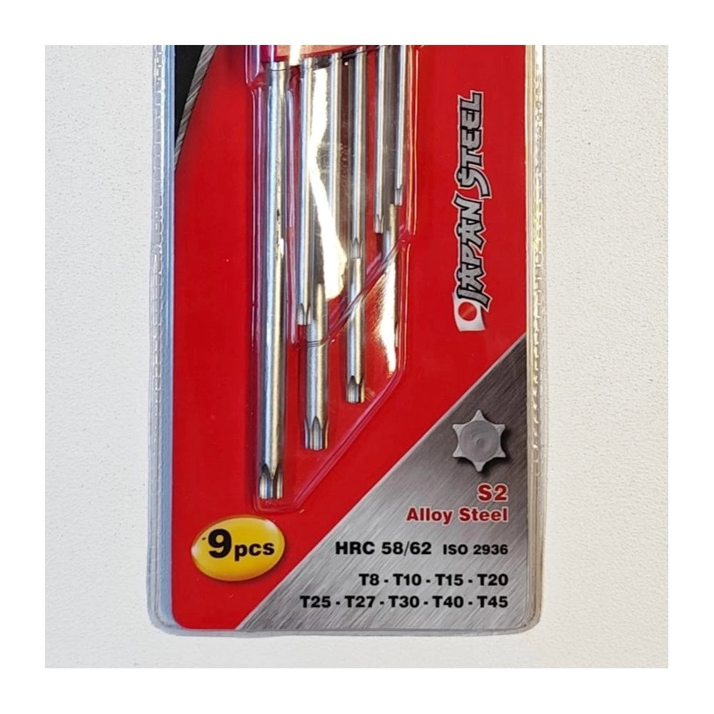 Benman set 9 chiavi torx extra lunghe