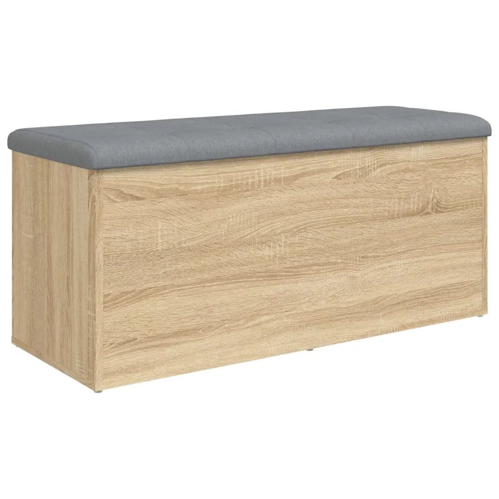 Panca contenitore in rovere Sonoma 102x42x45 cm 835056