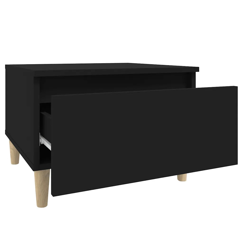 Tavolino-Tavolino da soggiorno-Tavolo Nero 50x46x35 cm in Legno Multistrato 152186