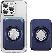 Copritelefono iPhone 17 - Progettazione sottile - Portafoglio magnetico - Blocco RFID - 2 posizioni per carte di credito - Standard di fissaggio per anello - Copritelefono