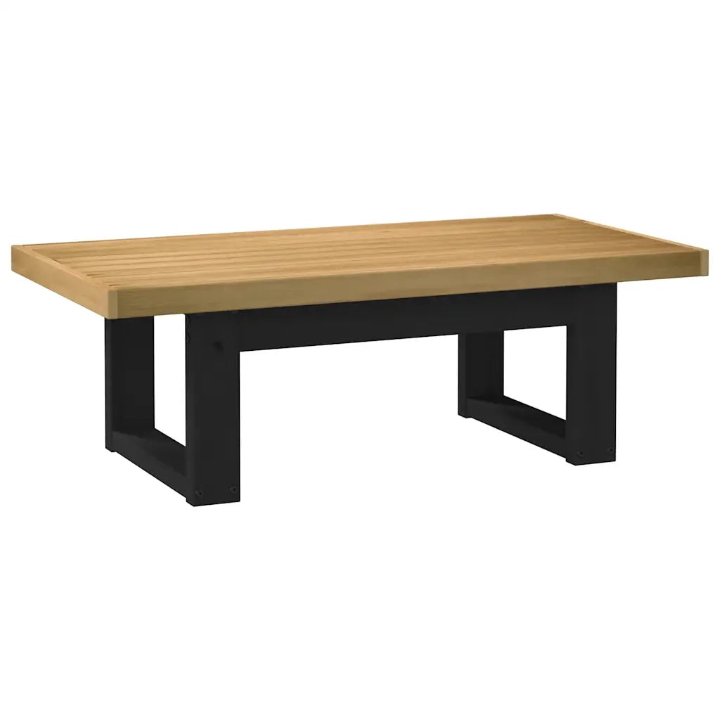 Tavolino-Tavolino da soggiorno-Tavolo NOAIN Gambe a Forma di U 120x60x40cm in Legno Massello