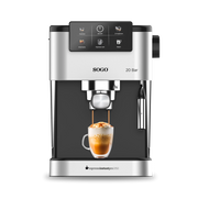 Macchina caffè espresso 20 bar con cappuccinatore, serbatoio 1,5L e pannello touch digitale per caffè cremoso - Sogo