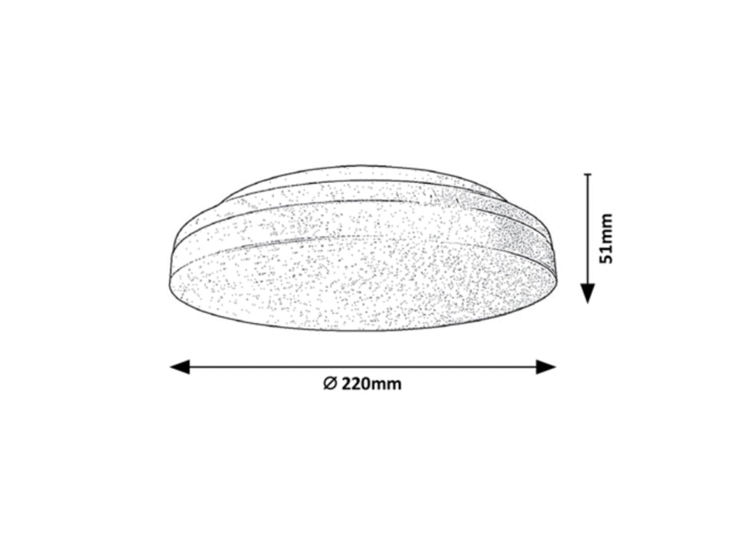 Plafoniera esterna LED Rabalux Zenon bianca 18W IP54