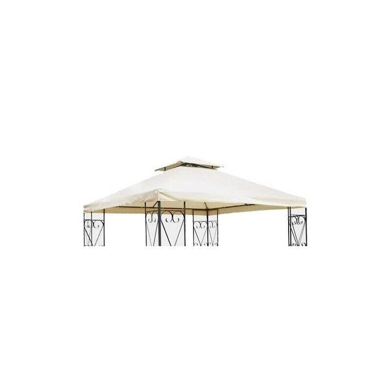 TELO BOSTON PER GAZEBO 3 X 3 MT IN COLORE AVORIO