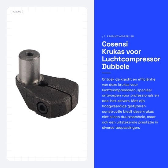 Cilindro V doppio per compressore in ghisa leggero - 20x22mm - Duraturo - Componente per compressore