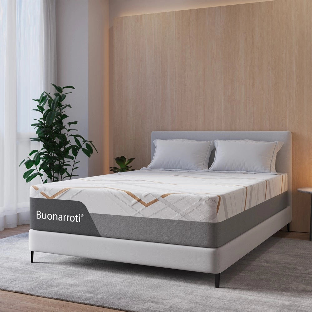 Materasso una piazza e mezza Corvo con Memory Foam, sfoderabile molle insacchettate 120x190x30 cm