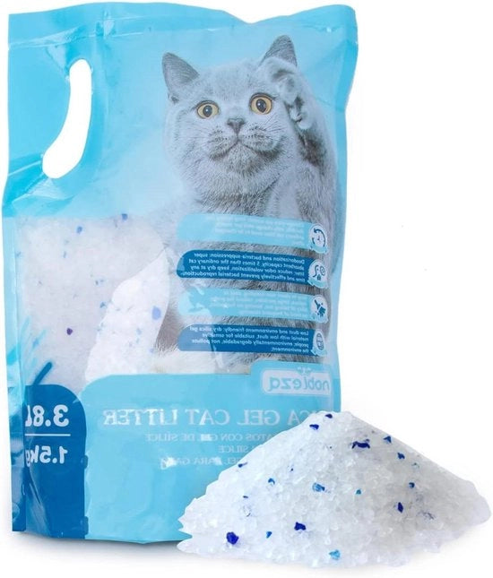 Sabbia per gatti a base di silice 3.8L Rapido assorbimento Biodegradabile