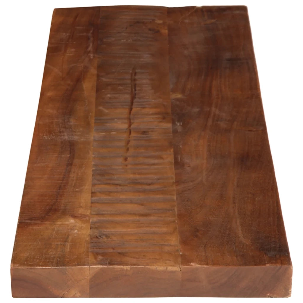 Piano Tavolo 110x30x3,8 cm Rettangolare in Massello di Recupero 371233