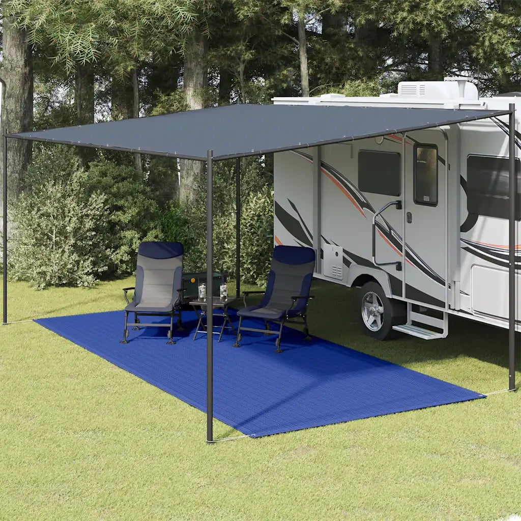 Tappeto da Tenda 250x550 cm Blu 310726
