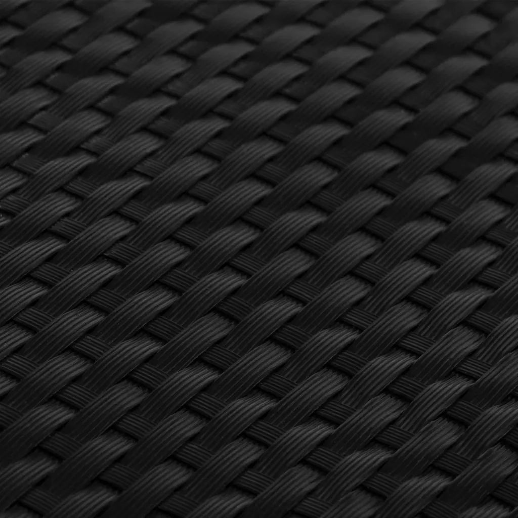 Schermo da balcone | Paravento da Balcone Nero 600x80 cm in Polyrattan