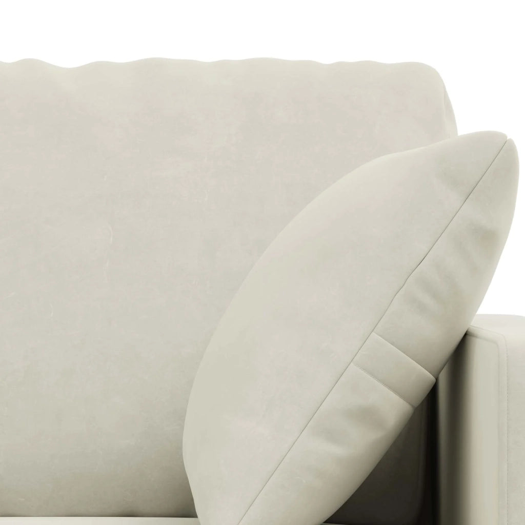 Set di divani 2 pcs Crema 138 x 78 x 80 cm Velluto 3407514