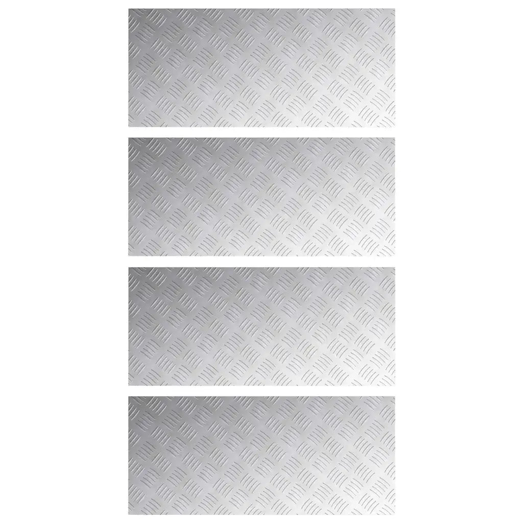 Gradini per Scale 4 pcs Argento 90 x 40 cm Alluminio 4104336