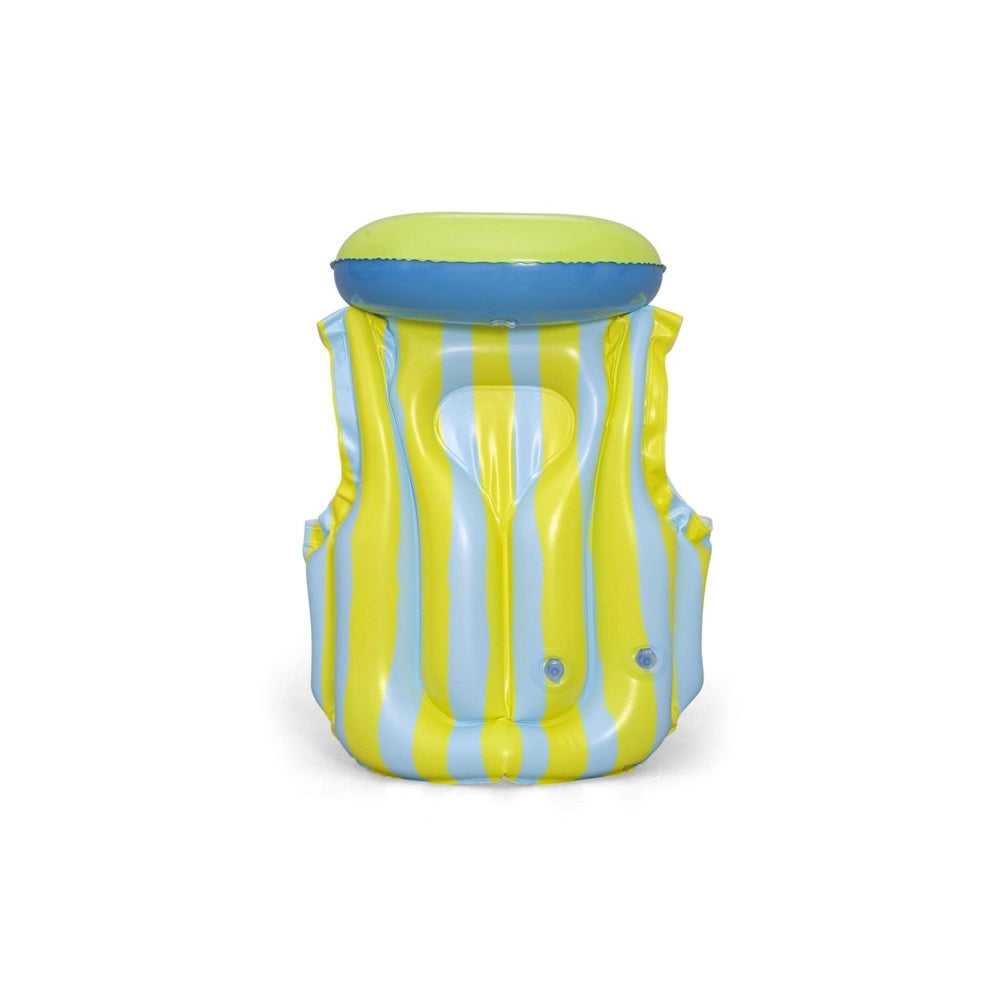 Trade Shop - Giubbino Da Nuoto Salvagente Gonfiabile Stitch Per Bambini 3-6anni Fibbie Regolabili 9104r -