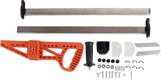 Tavolo di taglio portatile per lavorazione del legno - Strumenti di misurazione - Piastra di taglio - Piastra di gesso - Dimensioni 585 mm - Materiale ABS e acciaio inossidabile