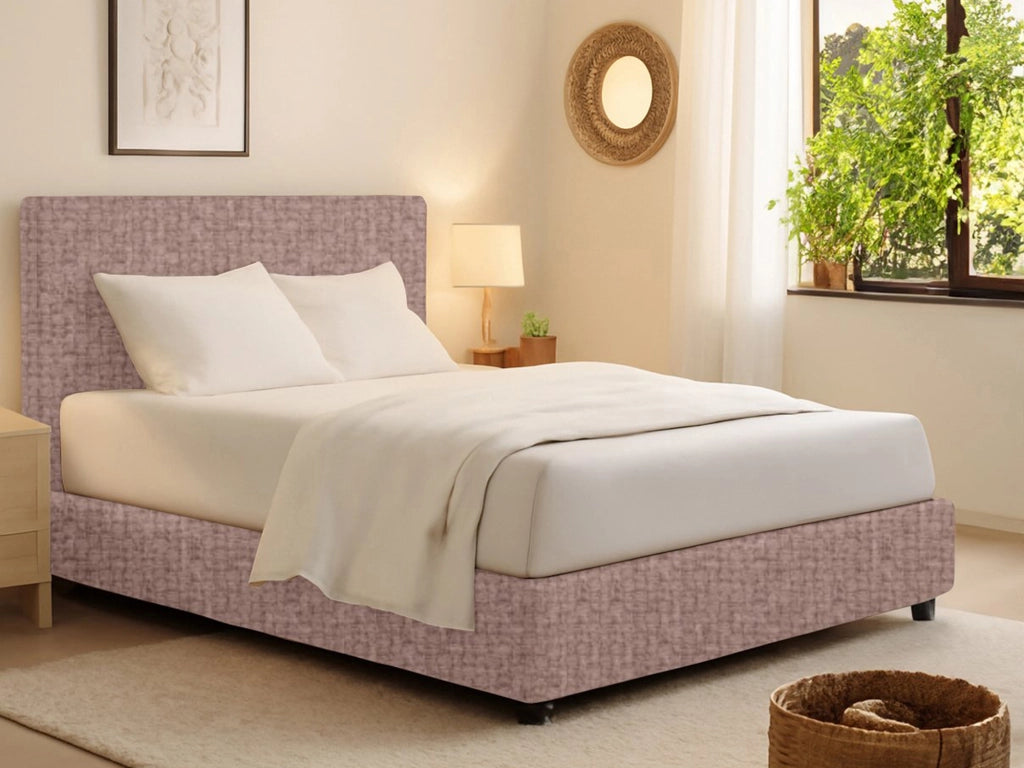 Bracknell, Letto Singolo Sfoderabile Made in Italy, Rosa Antico