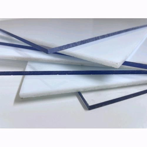 Vetro Sintetico Pretagliato Liscio Bianco Opalino 100x100cm da 2,5mm Termoformabile