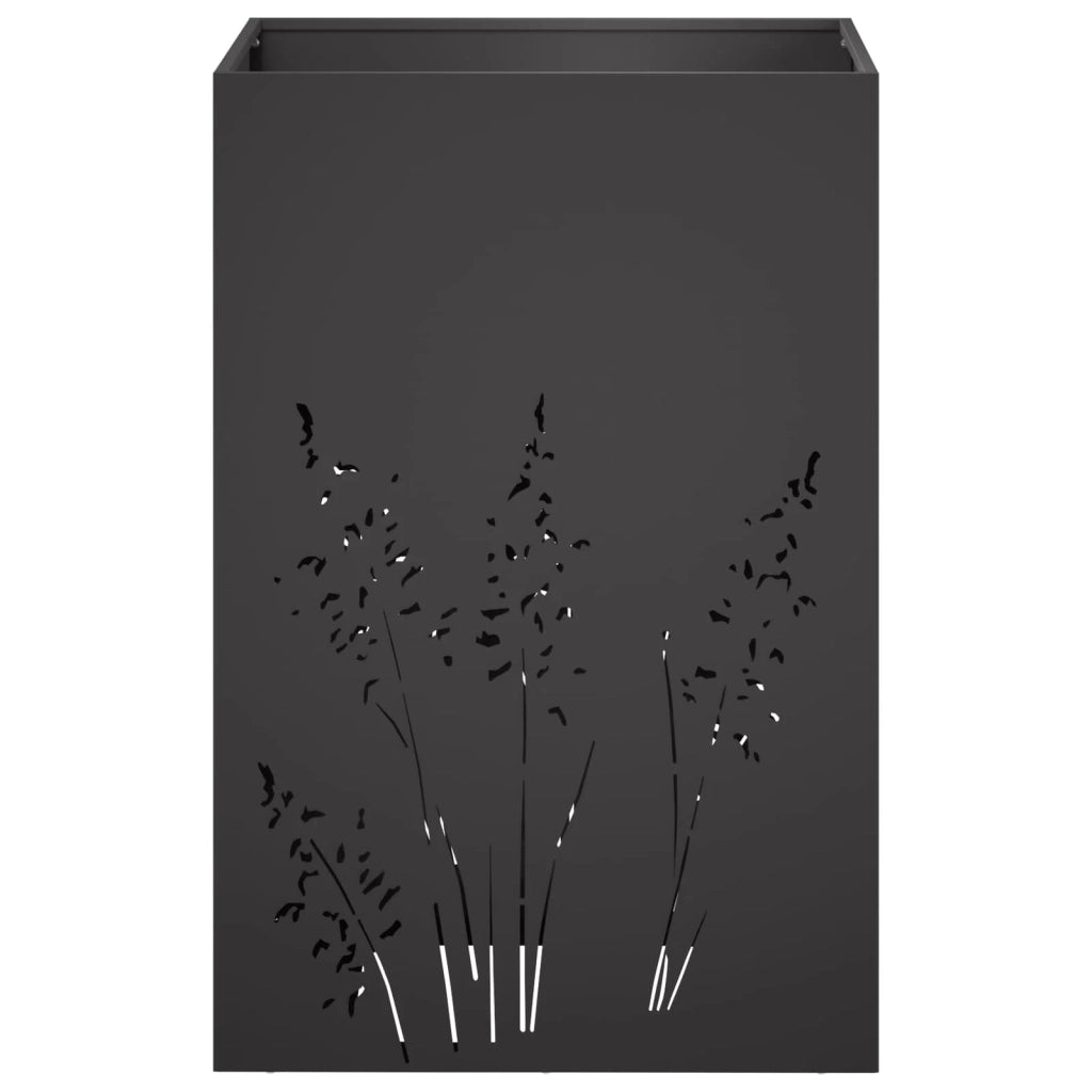 Vaso da giardino 2 pz Nero 50 x 50 x 75 cm 8005765