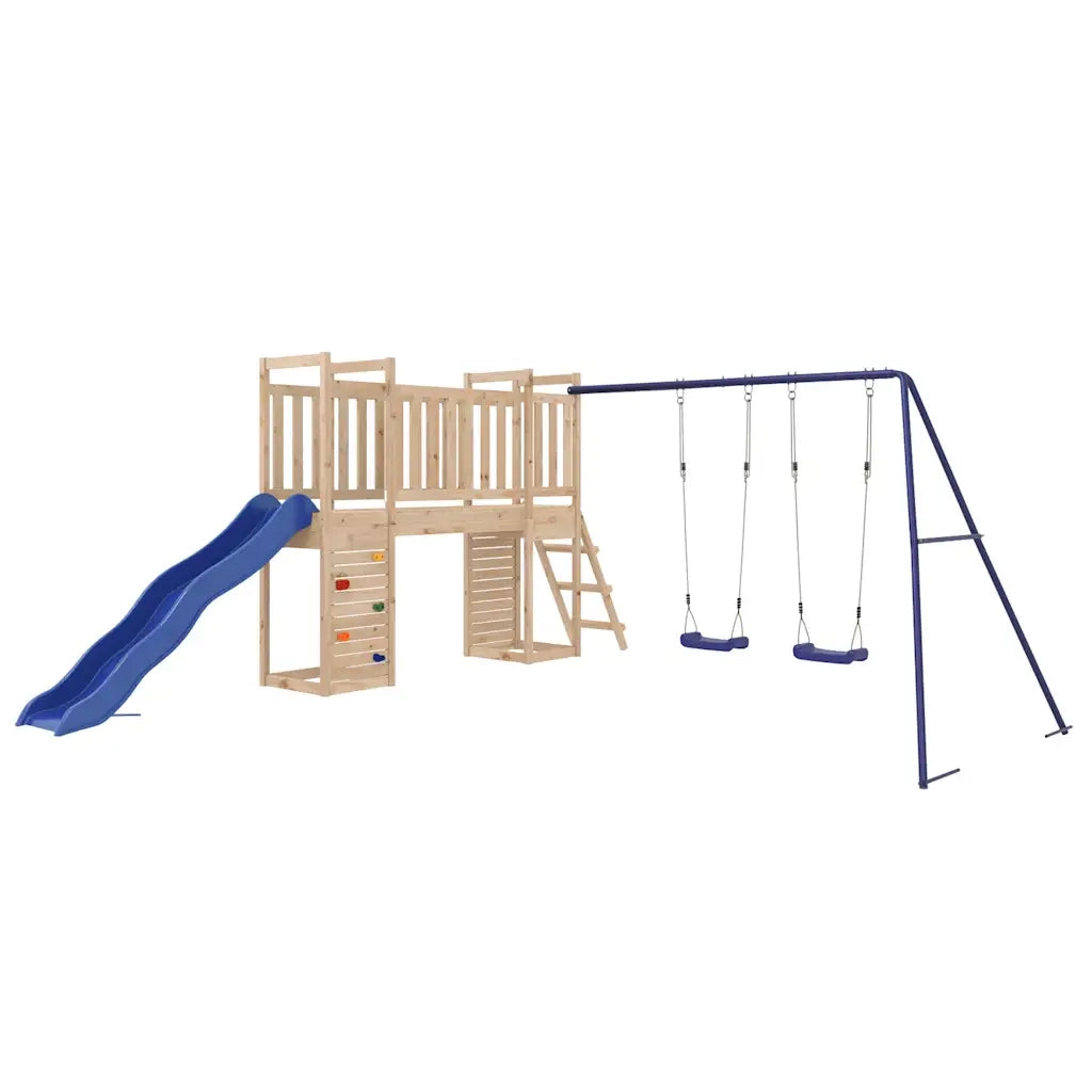 Set da Gioco da Esterno in Legno Massello di Pino 3155930