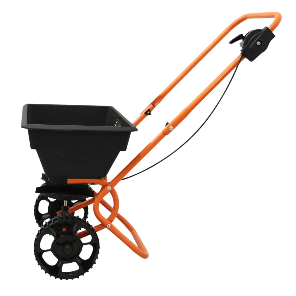 Carrello Spargitore Spargisale Seminatore Spargisemi Concimatore Spargiconcime 25KG