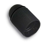 PORTALAMPADA CAMICIA FILETTATA - RESINA NERO E27 M10X1- 25 pezzi