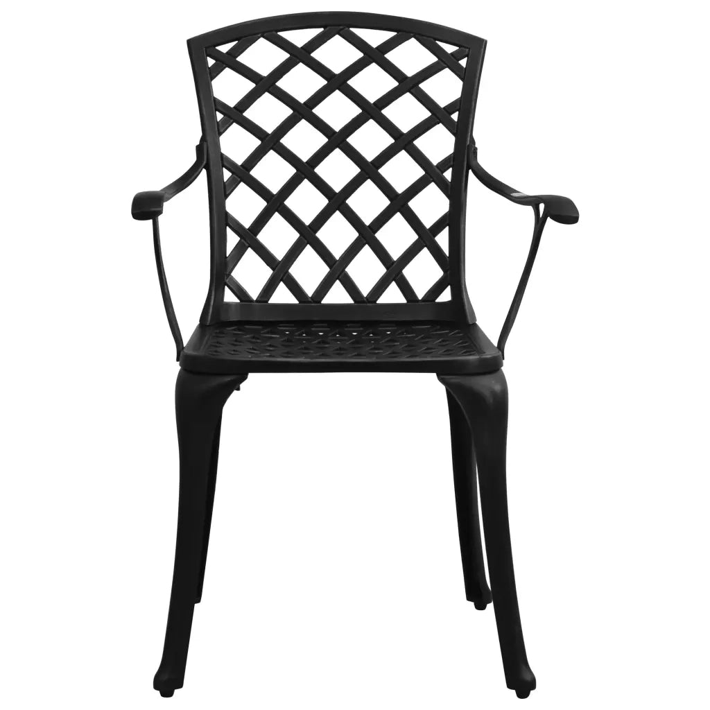 Set da Bistrot 3 pz in Alluminio Pressofuso Nero 3070584