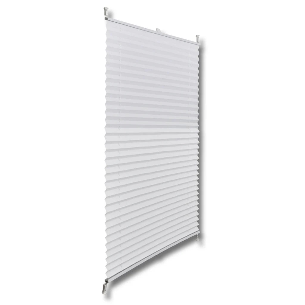 Tenda plissettata bianca 100 x 100 cm 4102184