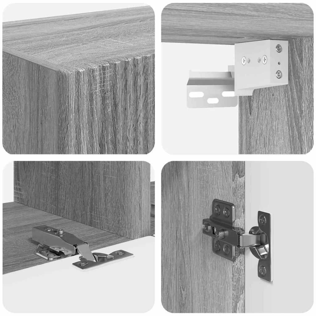 Set mobile TV 6 pcs Grigio Sonoma Legno multistrato 3409129