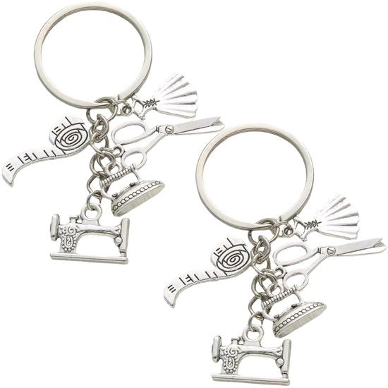Accessori per la macchina da cucire - Sosteggi per le chiavi personalizzabili - 2 pezzi - Cinghie di metallo - Regalo per appassionati della cucitura - Accessori per la cucitura