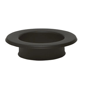 ROSONE P/STUFA A MURO D 12CM NERO