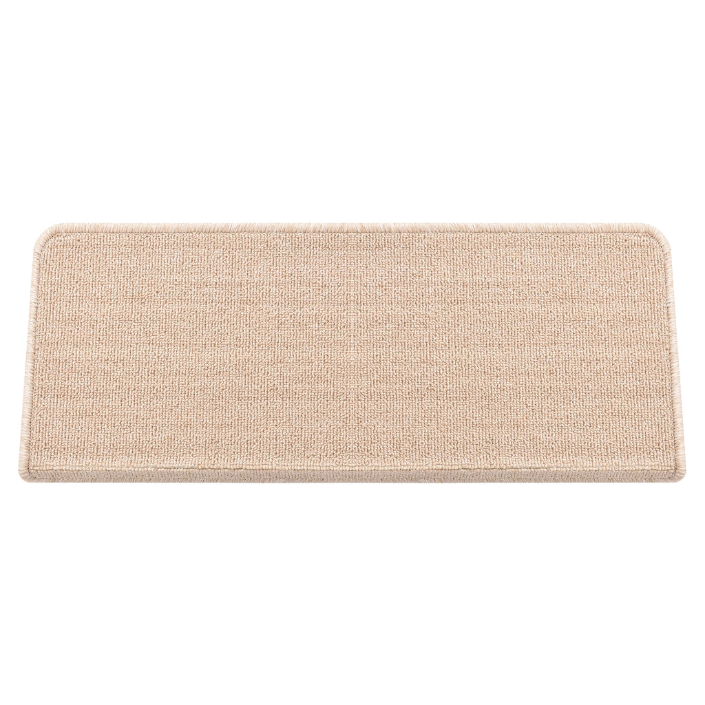 Set da 15 Tappeti Coprigradini per Scale Interne - Rettangolare - Beige [en.casa]