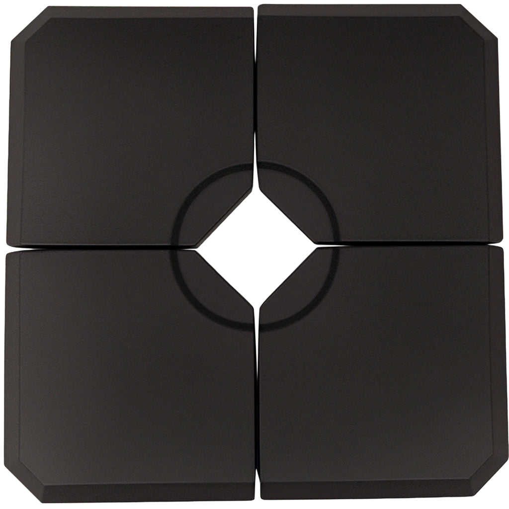 Base per Parasole ¨C Minimal ¨C Nero 100x100x9.5 cm HDPE