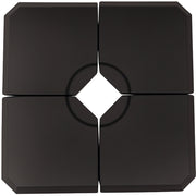 Base per Parasole ¨C Minimal ¨C Nero 100x100x9.5 cm HDPE