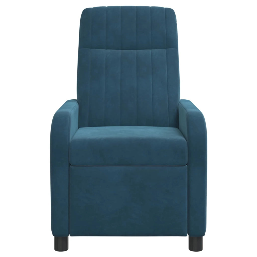 Poltrona reclinabile Blu Velluto (V) 42035117