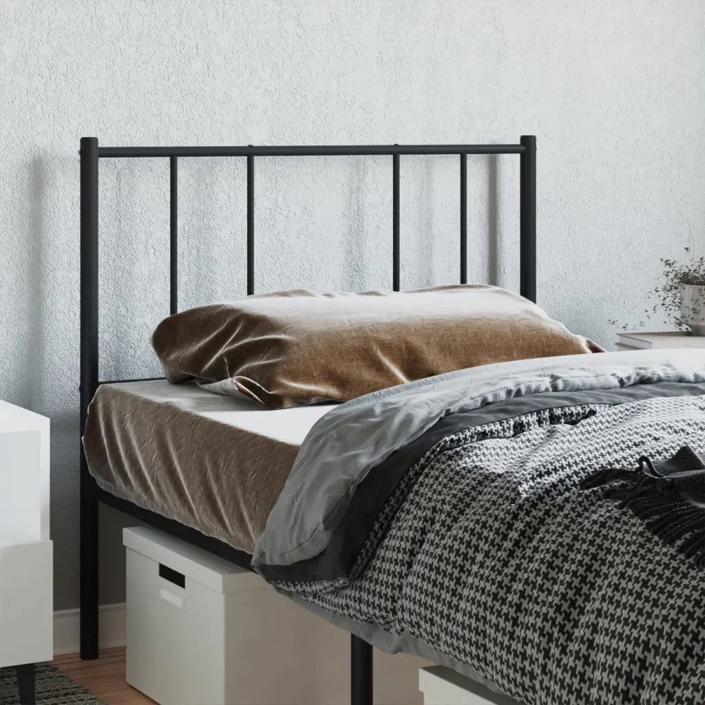 Testiera | Testata di Ricambio in Metallo Nero 80 cm