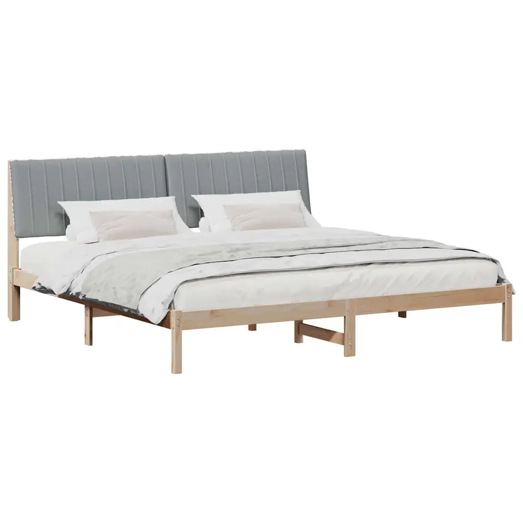 Struttura del letto Marrone 200 x 200 cm Pino massello 3394398