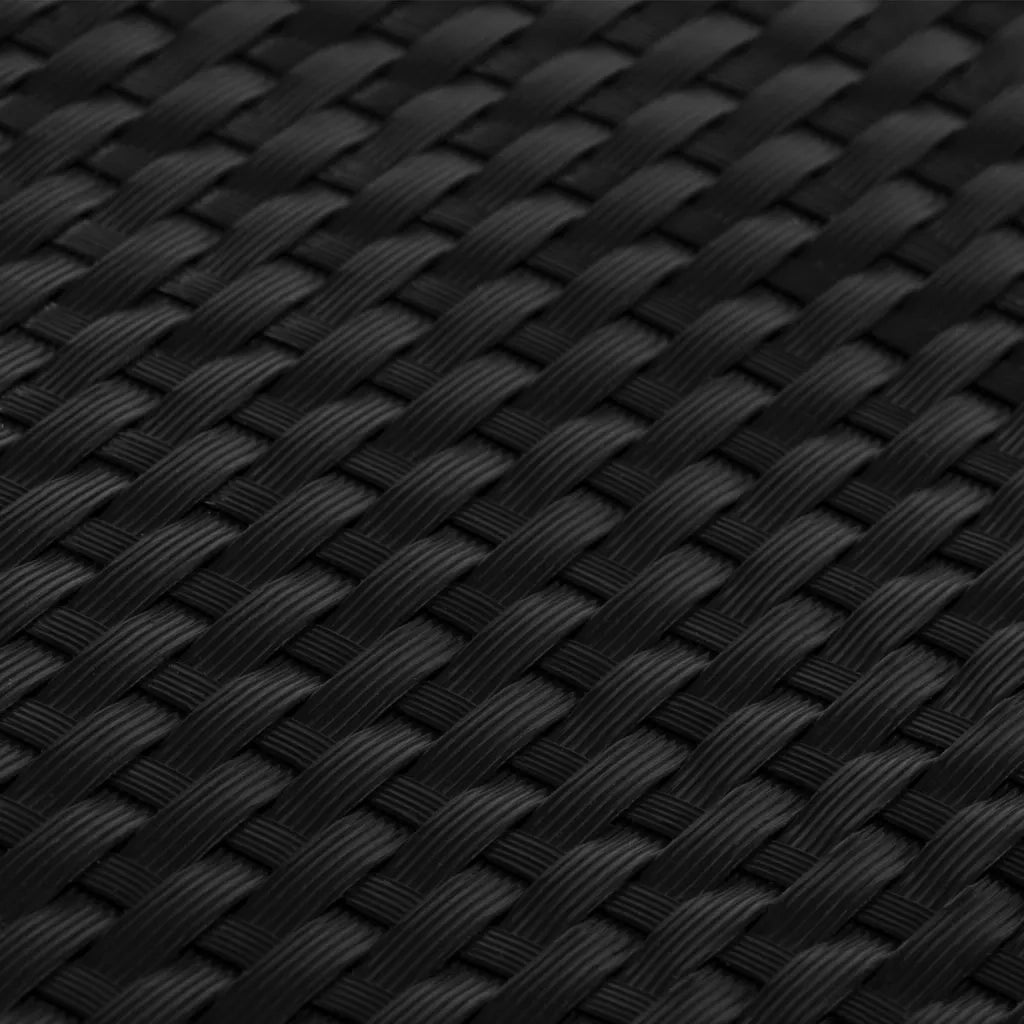 Schermo da balcone | Paravento da Balcone Nero 500x80 cm in Polyrattan