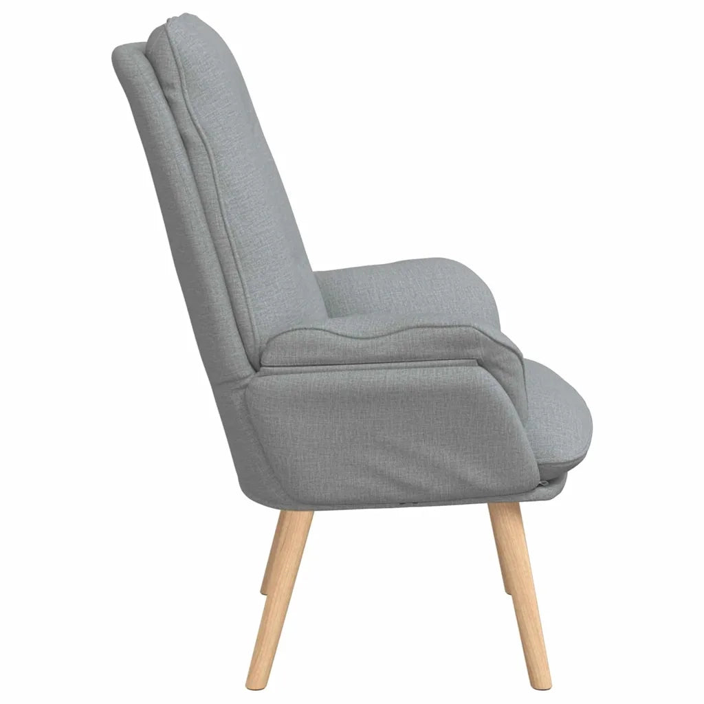 poltrona Grigio chiaro 69 x 74 x 93 cm Tessuto e compensato 42001850