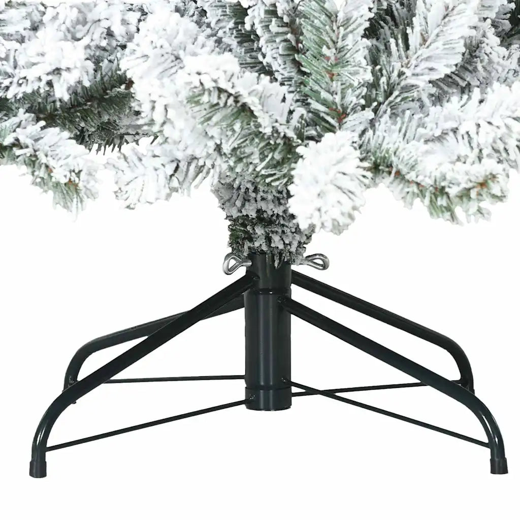Albero di Natale Artificiale Snodato Foderato di Neve Bianco 42019329