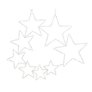 Stelle microled bianco 79x69x5 cm