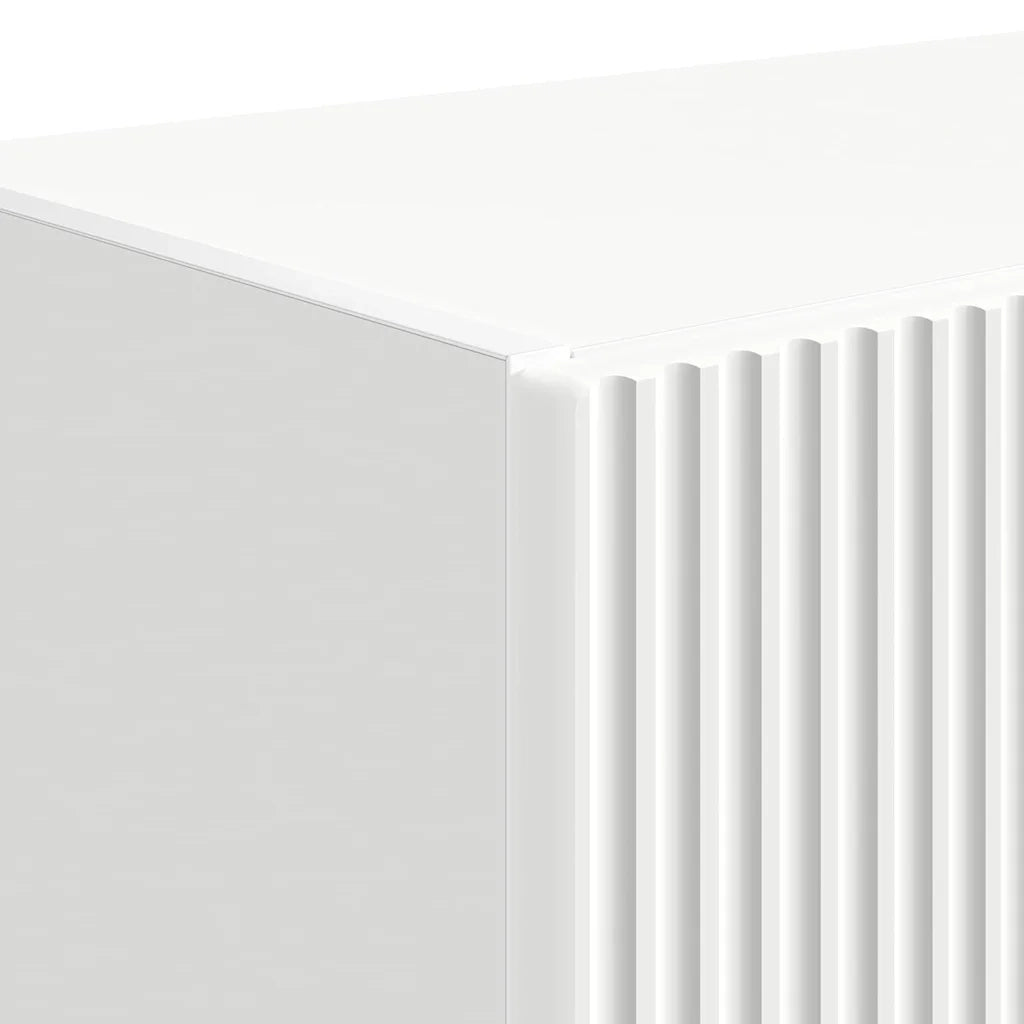 Mobile TV da Parete | Armadietto TV | Mobile Porta TV Bianco 59,5 x 31 x 100 cm Legno multistrato
