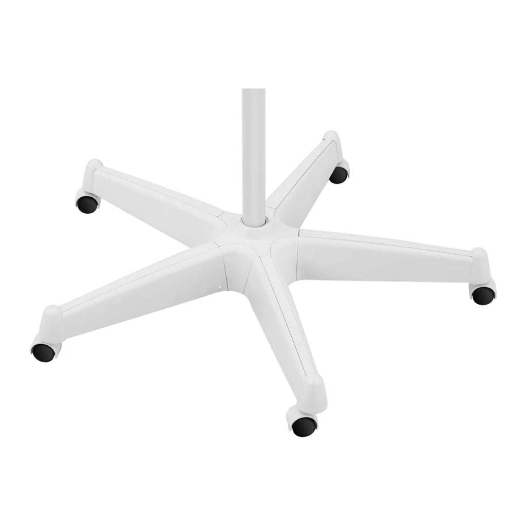 Lampada d'ingrandimento da 10 watt con base bianca con rotelle 14_0002208